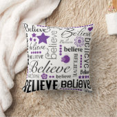 文字デザインな単語の芸術を信じて下さい クッション (ブランケット)