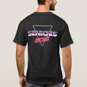 文字デザインな2018 80年代のスタイルのクラス Tシャツ