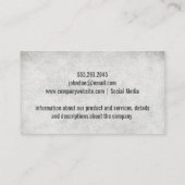 文字デザイン / グランジ 名刺 (裏面)