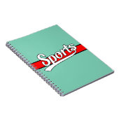 文字デザイン: SPORTS white +自分の文字とアイディア ノートブック (右側)