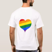 文字デザインLGBT Tシャツ (裏面)