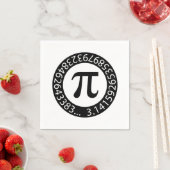 文字デザインPi数値記号 スタンダードカクテルナプキン (インサイチュ)