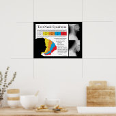 文字ネック症候群カイロプラクティックポスター ポスター (キッチン)