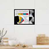 文字ネック症候群カイロプラクティック(単位キログラム) ポスター (キッチン)