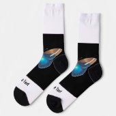 文字バタフライイメージの作成すごいエレガント ソックス (左)