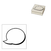 文字バルーンバ話ブルズ – 右 ラバースタンプ (押印)