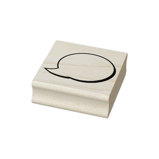 文字バルーンバ話ブルズ – 右 ラバースタンプ (スタンプ)