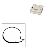 文字バルーンバ話ブル – '離れ -  ラバースタンプ (押印)