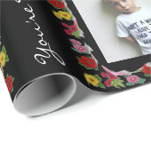 文字パーソナライズされたと写真の母の日 ラッピングペーパー (ロールコーナー)