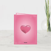 文字パーソナライズされたと写真バレンタインデーのカード。 サンキューカード (裏面)