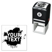 文字パーソナライズされたと画像の乱雑さ セルフインキングスタンプ (インサイチュ)