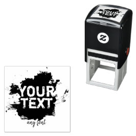 文字パーソナライズされたと画像の乱雑さ セルフインキングスタンプ