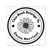 文字パーソナライズされたひまわり セルフインキングスタンプ (デザイン)