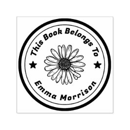 文字パーソナライズされたひまわり セルフインキングスタンプ