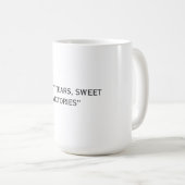 文字パーソナライズされたコーヒーマグ コーヒーマグカップ (正面右)