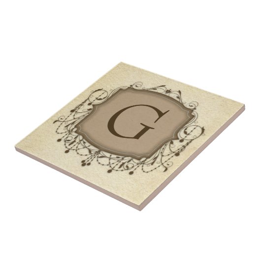 文字パーソナライズされたタイル、装飾シャンデリアG タイル (側面)