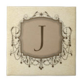 文字パーソナライズされたタイル、装飾シャンデリアJ タイル (正面)