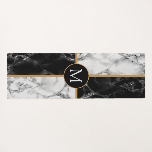 文字パーソナライズされたヨガマット大理石デザイン ヨガマット (裏面(横))
