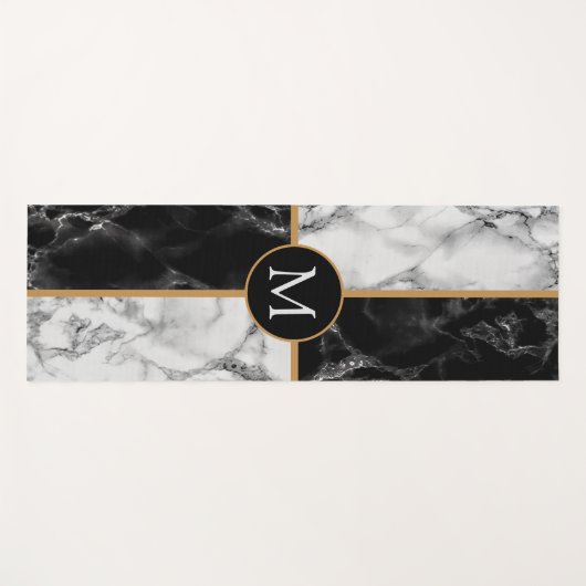 文字パーソナライズされたヨガマット大理石デザイン ヨガマット (正面(横))