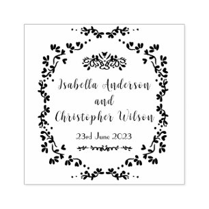 文字パーソナライズされたロマンチックなウッドアートスタンプ ラバースタンプ