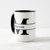文字パーソナライズされた名 マグカップ (正面左)