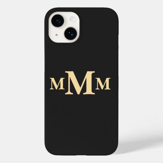 文字パーソナライズされた"M"モノグラムテンプレート Case-Mate iPhoneケース (裏面)