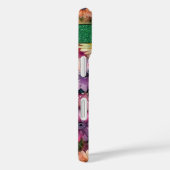 文字パーソナライズされたBエレガントフローラ水色 Case-Mate iPhoneケース (裏面 / 右)