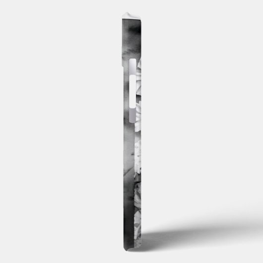 文字パーソナライズされたMエレガントフローラ水色 Case-Mate iPhoneケース (裏面 / 左)