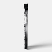 文字パーソナライズされたMエレガントフローラ水色 Case-Mate iPhoneケース (裏面 / 右)