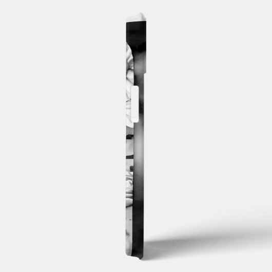 文字パーソナライズされたMエレガントフローラ水色 Case-Mate iPhoneケース (裏面 / 右)