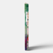 文字パーソナライズされたMエレガントフローラ水色 Case-Mate iPhoneケース (裏面 / 左)