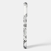 文字パーソナライズされたRエレガントフローラ水色 Case-Mate iPhoneケース (裏面 / 右)