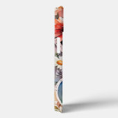 文字パーソナライズされたSエレガントフローラ水色 Case-Mate iPhoneケース (裏面 / 右)