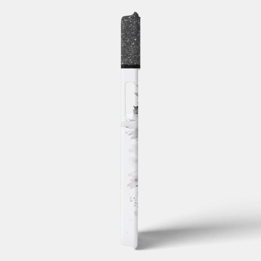 文字パーソナライズされたSエレガントフローラ水色 Case-Mate iPhoneケース (裏面 / 右)