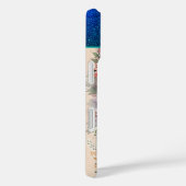 文字パーソナライズされたSエレガントフローラ水色 Case-Mate iPhoneケース (裏面 / 右)