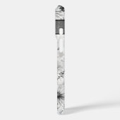 文字パーソナライズされたSエレガントフローラ水色 Case-Mate iPhoneケース (裏面 / 左)