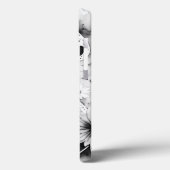 文字パーソナライズされたSエレガントフローラ水色 Case-Mate iPhoneケース (裏面 / 左)