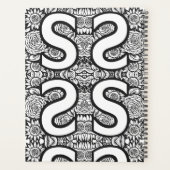 文字パーソナライズされたSタトゥーフラワーモノグラム プランナー手帳 (裏面)