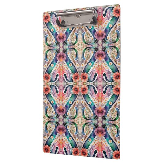 文字パーソナライズされたSフローラ水彩先生 クリップボード (左)