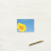 文字ヒマワリ ポストイット (デスク上)