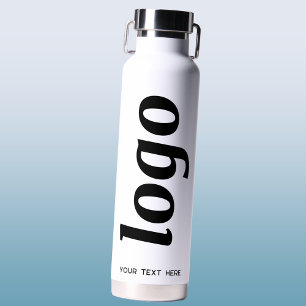 文字ビジネスブランディングプロモーション付きロゴ ウォーターボトル