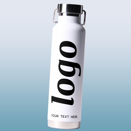 文字ビジネスブランディングプロモーション付きロゴ ウォーターボトル