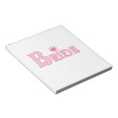 文字ファンシー花嫁 ノートパッド (アングル)