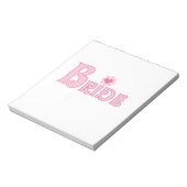 文字ファンシー花嫁 ノートパッド (回転)