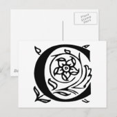 文字ファンシーC ポストカード (正面/裏面)