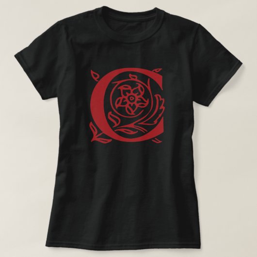 文字ファンシーC Tシャツ (デザイン正面)