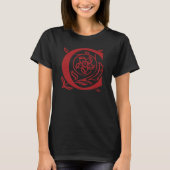 文字ファンシーC Tシャツ (正面)