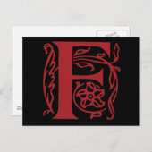 文字ファンシーF ポストカード (正面/裏面)