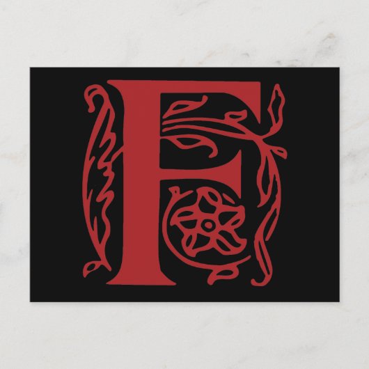 文字ファンシーF ポストカード (正面)