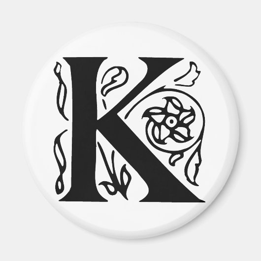 文字ファンシーK マグネット (正面)